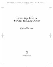 book Rose: my life in service to Lady Astor