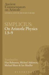 book Simplicius: on Aristotle physics 1.5-9