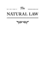 book Natural Law - Study in Legal and Social History and Philosophy