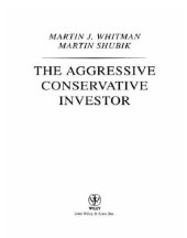 book The Aggressive Conservative Investor