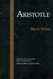 book Aristotle: selections