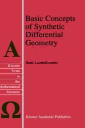 book Basic Concepts of Synthetic Differential Geometry