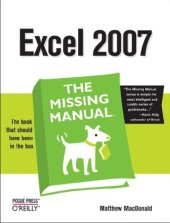 book Excel 2007: The Missing Manual