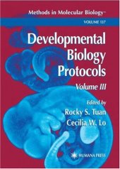 book Developmental Biology Protocols