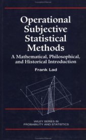 book Operational subjective statistical methods: a mathematical, philosophical, and historical introduction