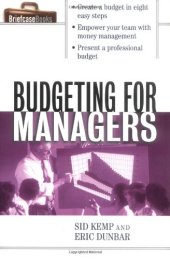 book Budgeting for Managers