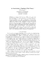 book An introduction to topological field theory