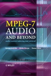 book MPEG-7 Audio and Beyond: Audio Content Indexing and Retrieval