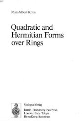 book Quadratic and hermitian forms over rings