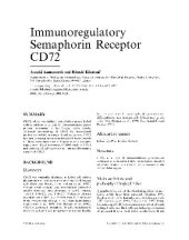 book Immunoregulatory Semaphorin Receptor CD72