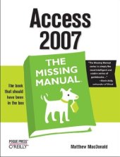 book Access 2007: The Missing Manual