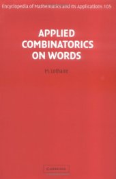 book Applied Combinatorics On Words