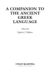 book A companion to the Greek language