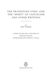 book The Protestant Ethic and the Spirit of Capitalism: and Other Writings