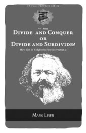 book Divide and Conquer or Divide and Subdivide? How Not to Refight the First International