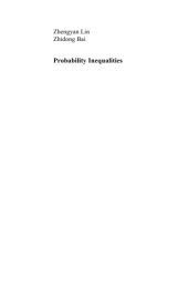 book Probability inequalities