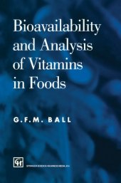 book Bioavailability and Analysis of Vitamins in Foods