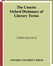 book The Oxford dictionary of literary terms