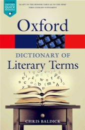 book The Oxford Dictionary of Literary Terms