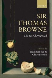 book Sir Thomas Browne: the world proposed