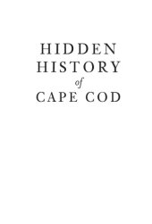 book Hidden history of Cape Cod