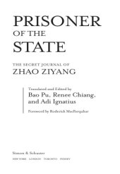 book Prisoner of the State: the Secret Journal of Premier Zhao Ziyang