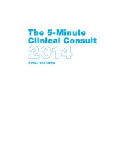 book The 5-Minute Clinical Consult 2014, Standard