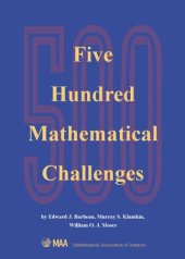 book 500 Mathematical Challenges