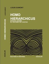 book Homo hierarchicus. Ensayo sobre el sistema de castas