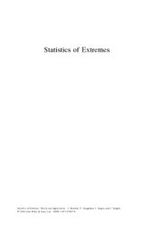 book Statistics of Extremes: Theory and Applications