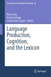 book Language production, cognition, and the lexicon