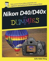 book Nikon D40/D40x for dummies