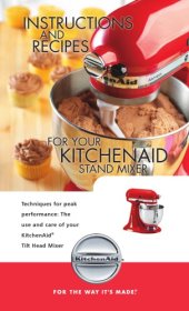 book KitchenAid stand mixer instructions and recipes