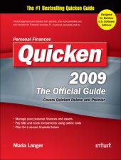 book Quicken 2009: the official guide