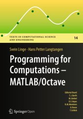 book Programming for Computations - MATLAB/Octave