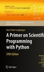 book A Primer on Scientific Programming with Python