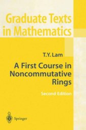 book A first course in noncommutative rings