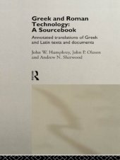 book Greek and Roman Technology: A Sourcebook