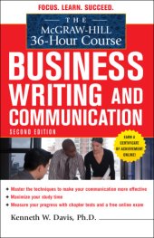 book The McGraw-Hill 36-hour course: business writing and communication