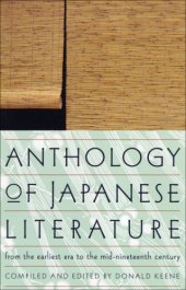 book Anthology of Japanese literature: from the earliest era to the mid-nineteenth century