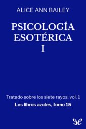 book Psicología esotérica I