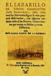 book El lazarillo de ciegos caminantes