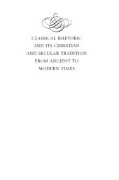 book Classical rhetoric & its Christian & secular tradition from ancient to modern times