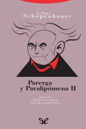 book Parerga y paralipómena II