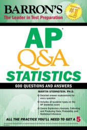 book AP Q&A Statistics: With 600 Questions and Answers (Barron's AP)