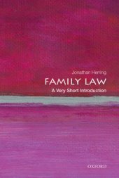 book Family Law: A Very Short Introduction