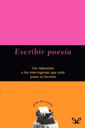 book Escribir poesía