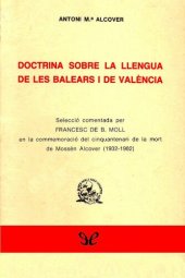 book Doctrina sobre la llengua de les Balears i de València