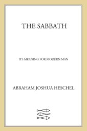 book The sabbath: its meaning for modern man