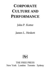 book Corporate Culture and Performance